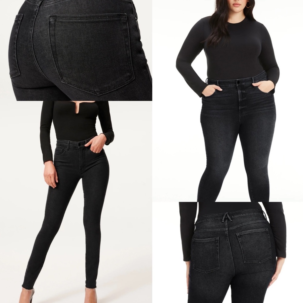 GOOD AMERICAN GOOD LEGS JEANS black184